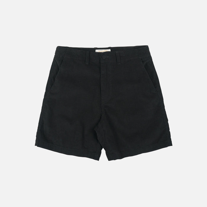 CORDUROY COMFORT SHORTS - BLACK