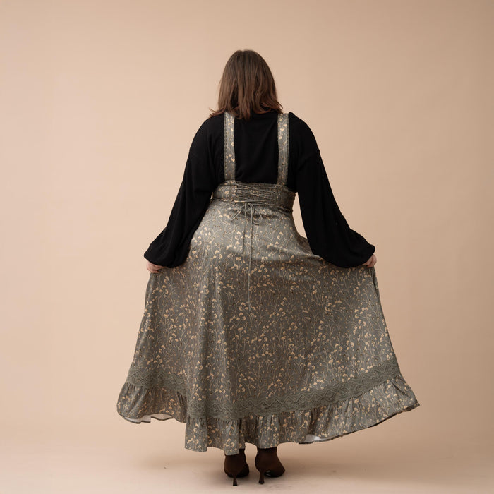 Cottage Jumperskirt in Green