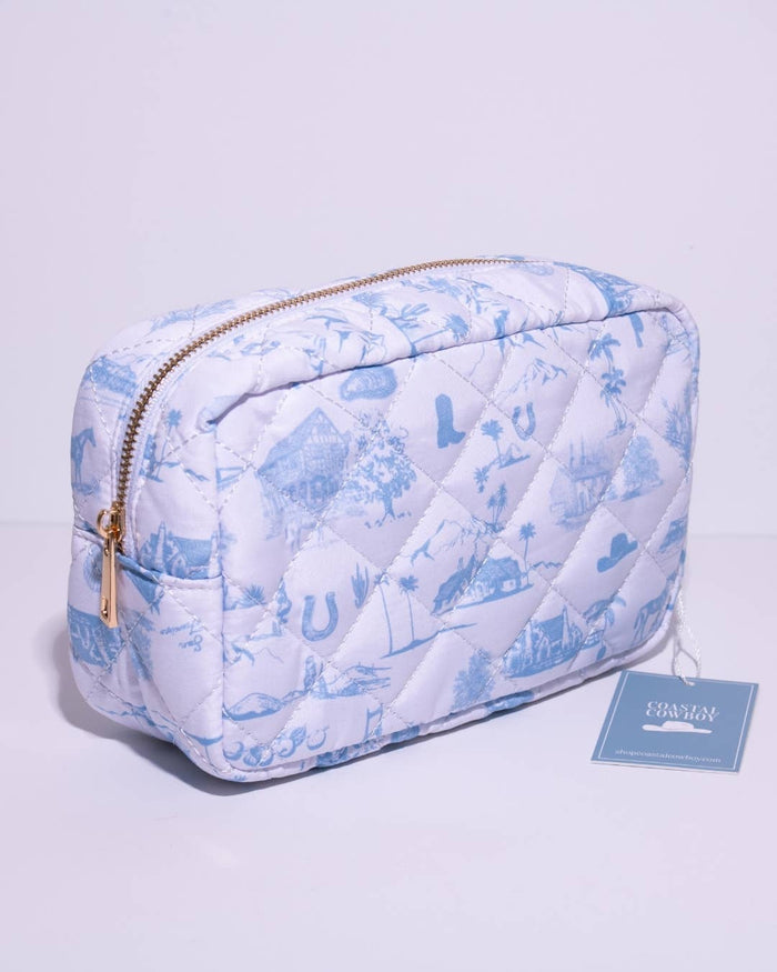 Country & Coastal Makeup Travel Bag