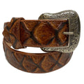 Cowtown Cognac Big Bass Print Belt