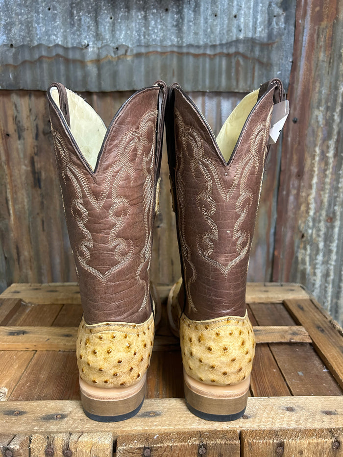 Cowtown Orix Ostrich Print Western Boot