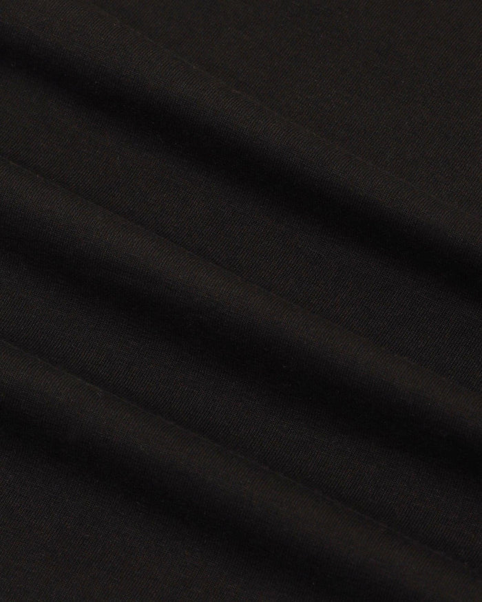 Crew Neck Black Printed T-Shirt - Salve