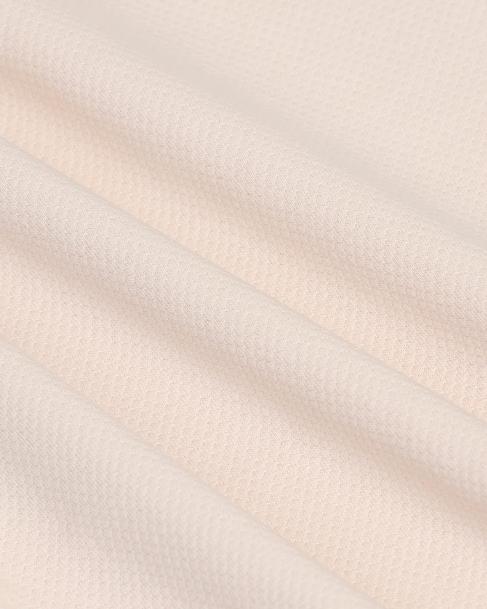 Crew Neck Pink Textured T-Shirt - Corn