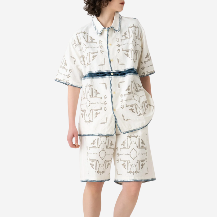 CROCHET SUMMER SHIRT - WHITE