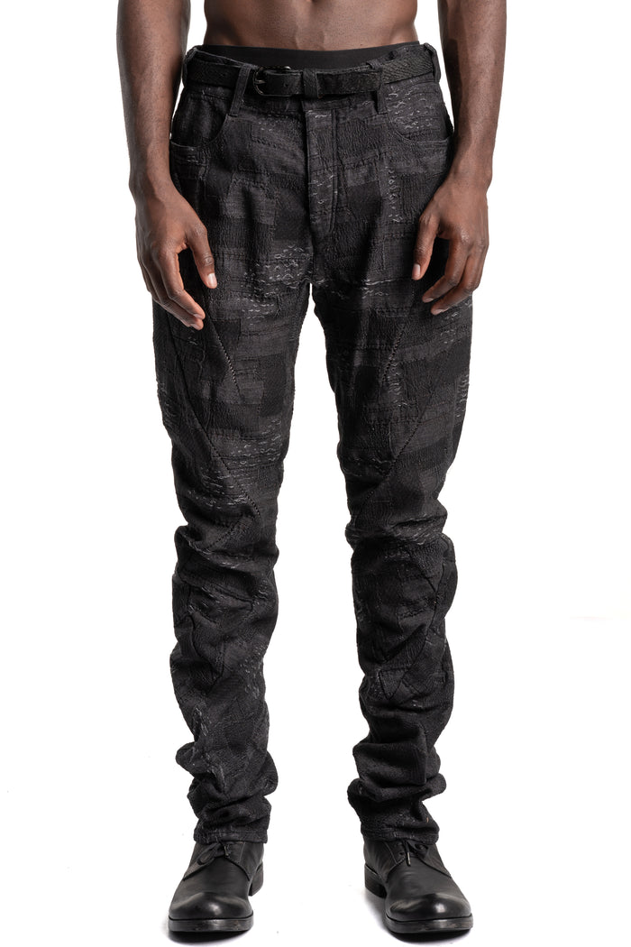 D.Hygen | SS26 - Crust Jacquard Overlock Twist Curve Pants ST107-0226S