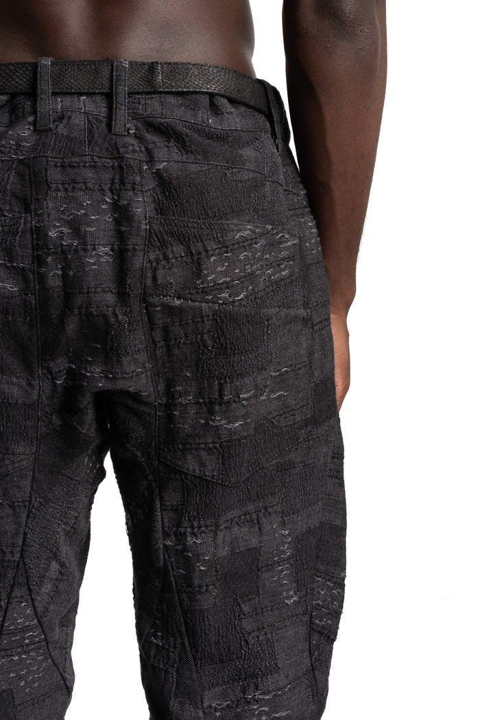 D.Hygen | SS26 - Crust Jacquard Overlock Twist Curve Pants ST107-0226S