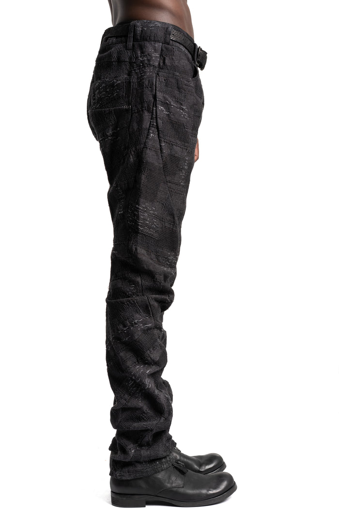 D.Hygen | SS26 - Crust Jacquard Overlock Twist Curve Pants ST107-0226S
