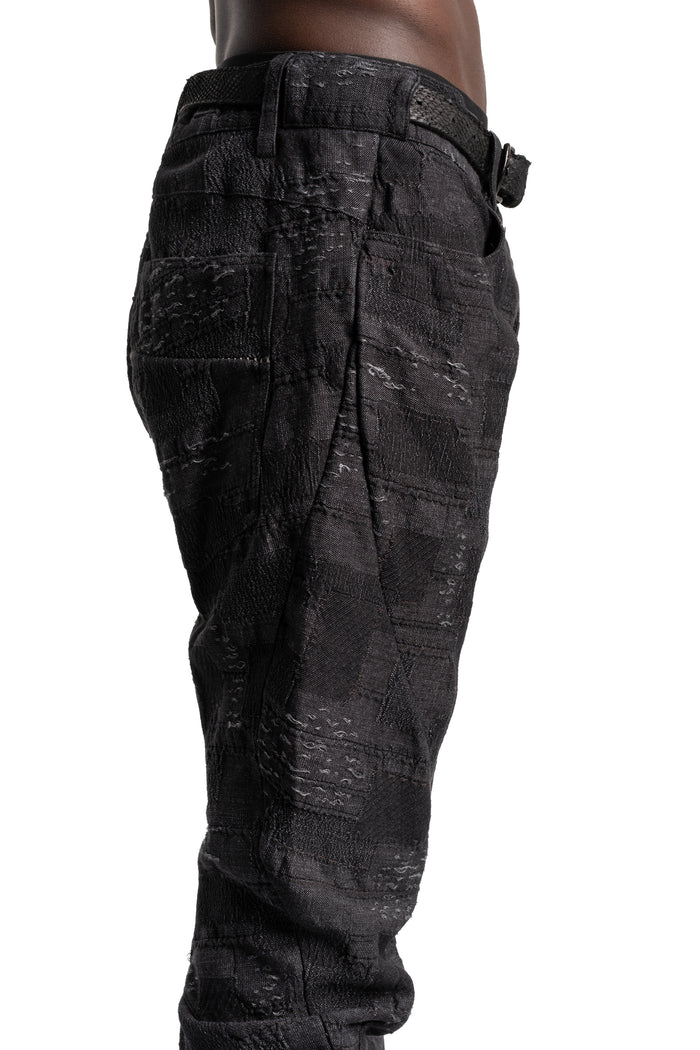 D.Hygen | SS26 - Crust Jacquard Overlock Twist Curve Pants ST107-0226S