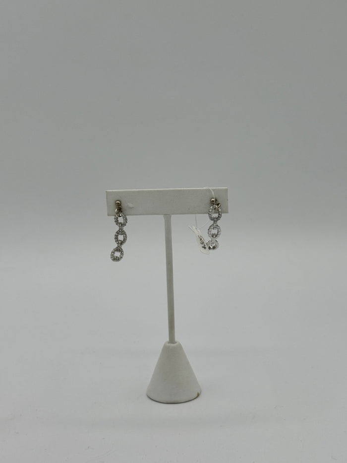 cuffed silver earrings