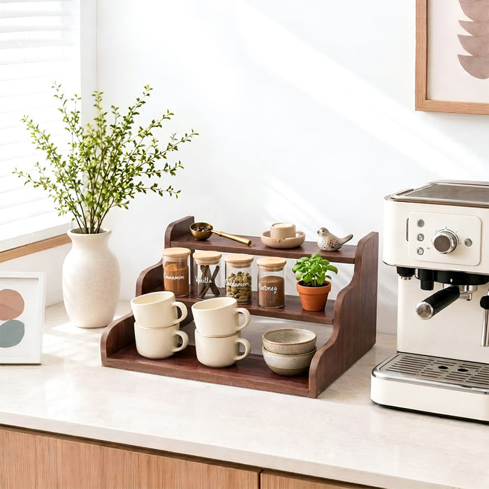 CURVO Wooden Desk Organizer