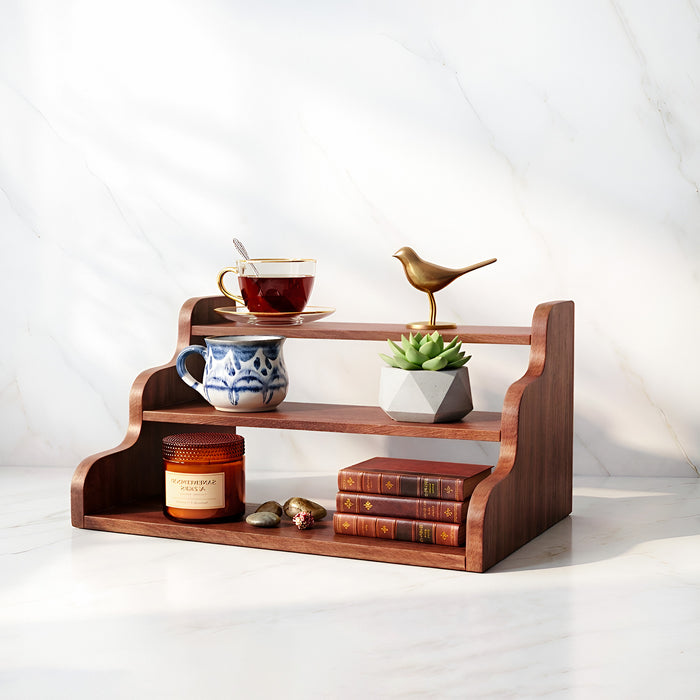 CURVO Wooden Desk Organizer