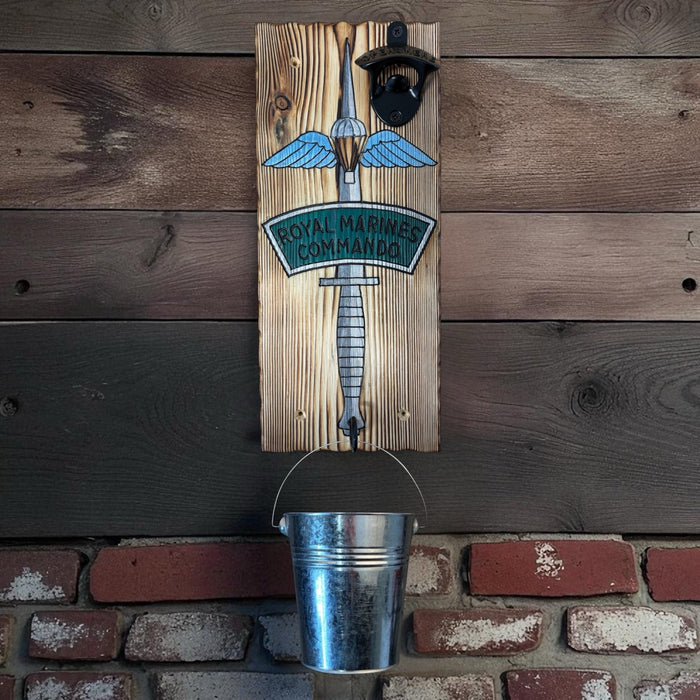 Dagger & Green Flash with Para Wings Wall Mounted Bottle Opener