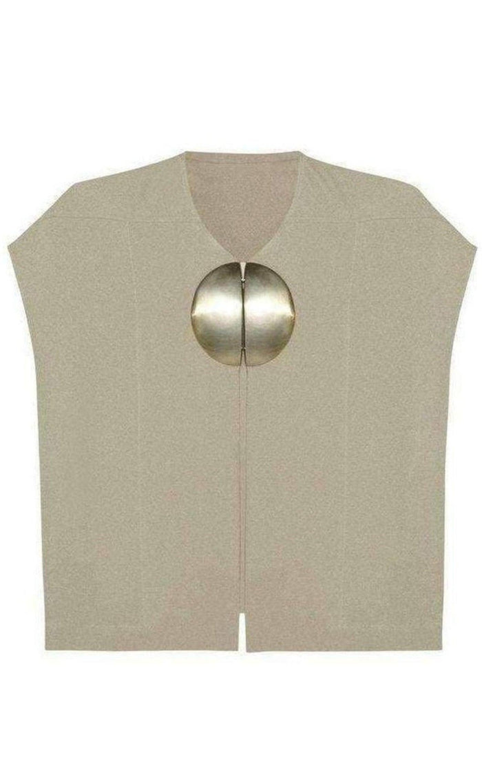 Rick Owens Dagger Mantlette Silk - crepe Jacket - Runway Catalog