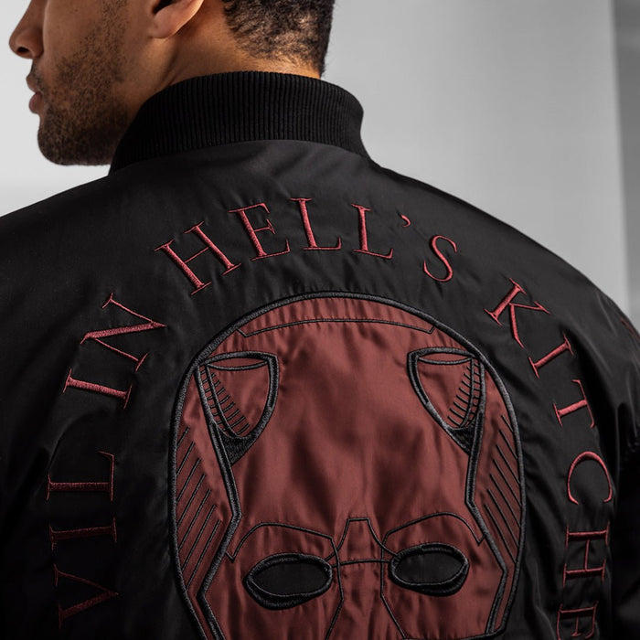 Daredevil Braille Bomber Jacket - Heroes & Villains-Marvel-Bomber Jacket
