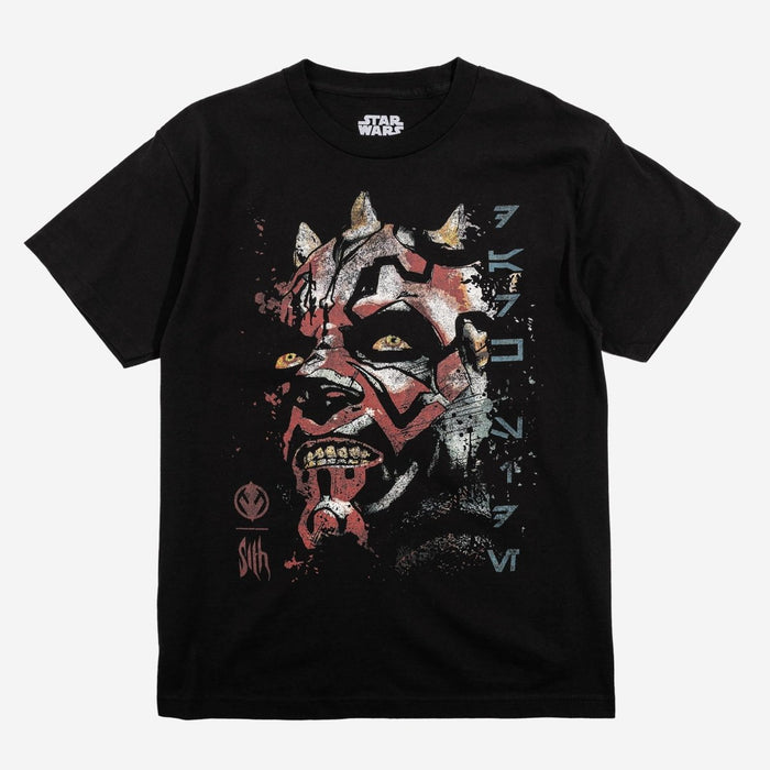 Darth Maul Portrait Forge Heavyweight Boxy Tee - Heroes & Villains-Star Wars-T-Shirt