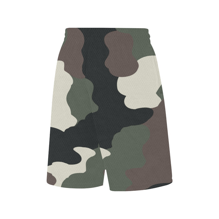 Descendants of the Island Dolphin Camo 9 All Over Print Basketball Shorts With Pockets