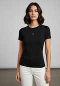DOS FITTED TEE - BLACK