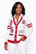 DST White Chenille Cardigan