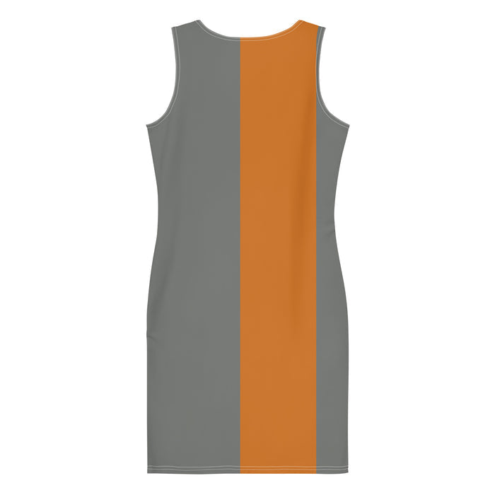 DTI Orange Stripe Cut & Sew Dress