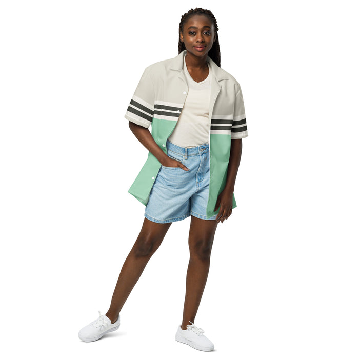 DTI Retro Island Bowling Unisex button shirt