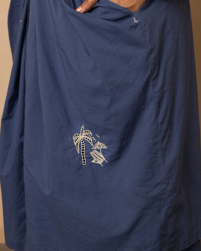Dune Dress (Dark Blue)