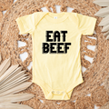 Eat Beef Font - Infant/Toddler/Youth