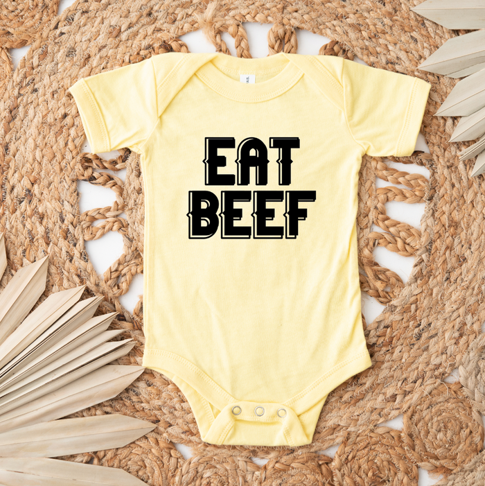 Eat Beef Font - Infant/Toddler/Youth