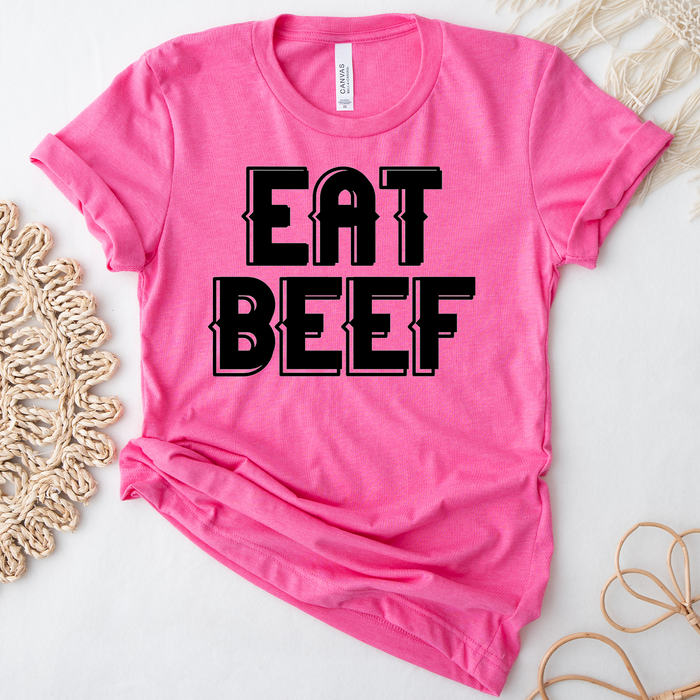 Eat Beef Font – Bella Canvas T-Shirt