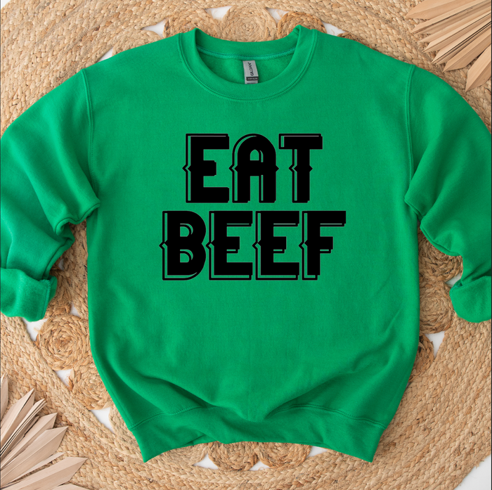 Eat Beef Font – Crewneck