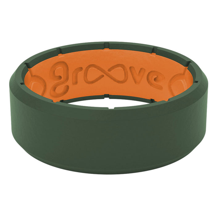 Edge Moss Green Groove Ring