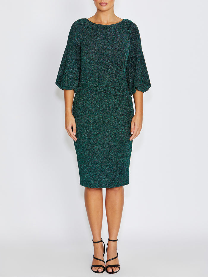 Elette Forest Lurex Dress