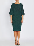 Elette Forest Lurex Dress