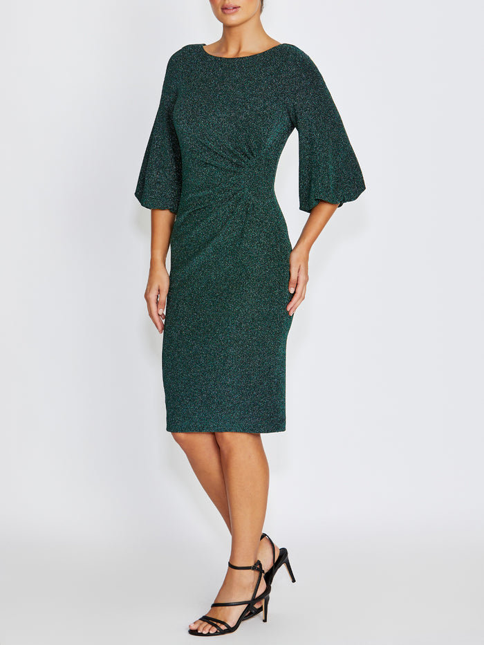 Elette Forest Lurex Dress