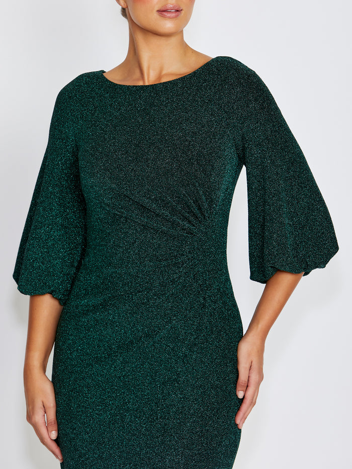 Elette Forest Lurex Dress
