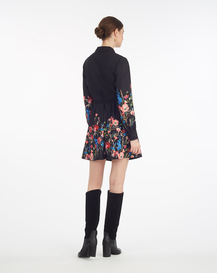 Ellie Shirtdress in Moonlit Blooms