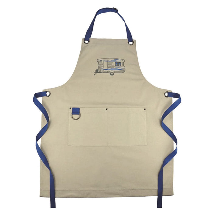Van Go Collections Embroidered Apron – Blue Caravan | Koop.co.nz