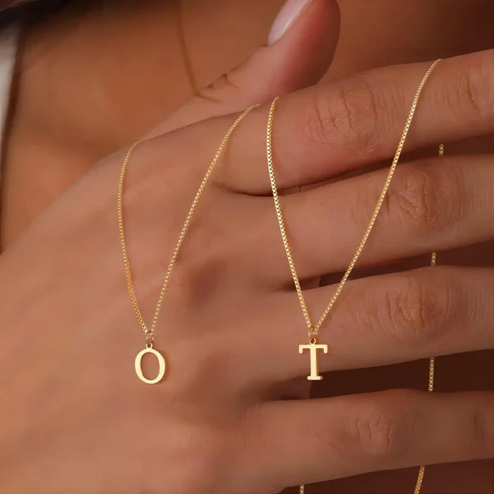 Enzhalynne | Necklace with Initials 18K Gold
