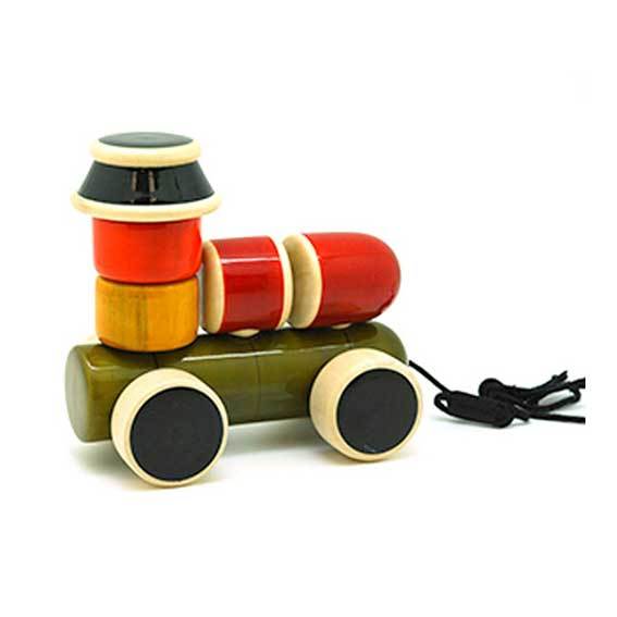 Maya Organic Fair Trade Wooden Stacking Engine | Koop.co.nz
