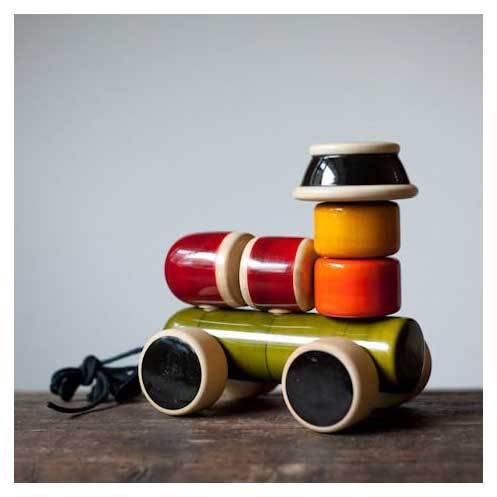 Maya Organic Fair Trade Wooden Stacking Engine | Koop.co.nz