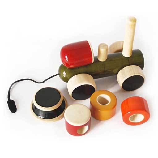 Maya Organic Fair Trade Wooden Stacking Engine | Koop.co.nz