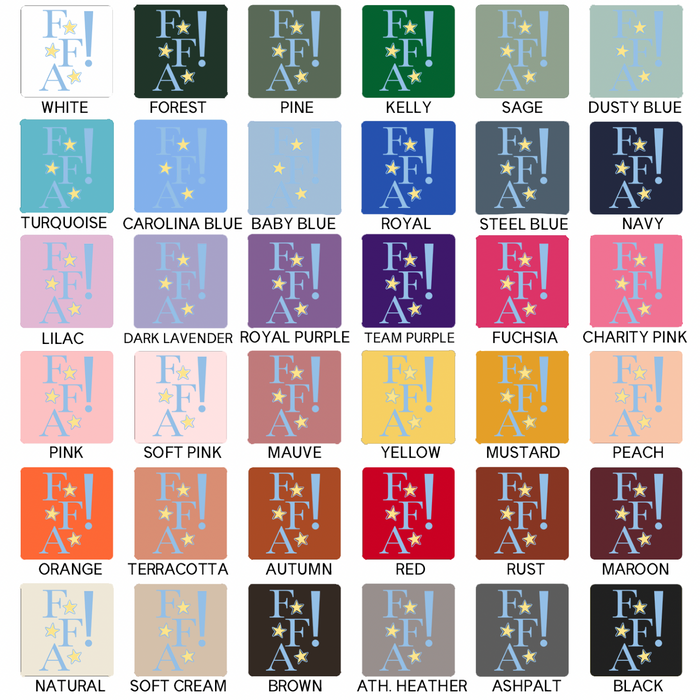 FFA Blue and Yellow Stars- Bella Canvas T-Shirt