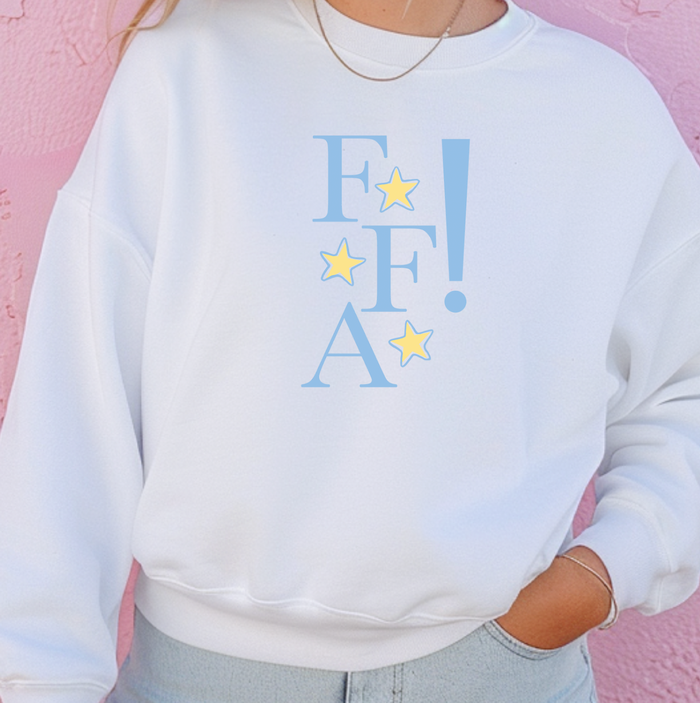 FFA Blue and Yellow Stars– Crewneck