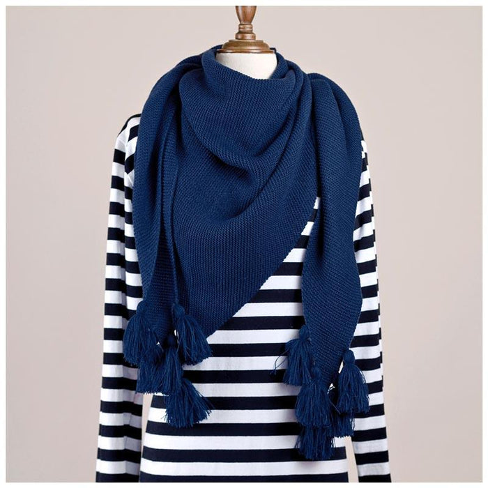Hello Friday Fiver Tassel Wrap Scarf – Peacock | Koop.co.nz