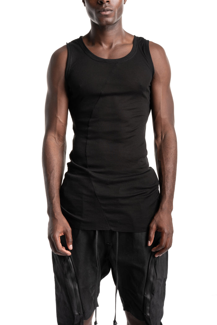 Gall | SS26 - Flow Curve Tank Top, Black 22