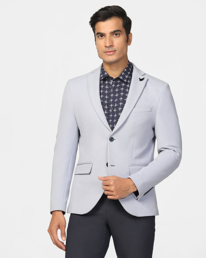 Formal Blue Textured Blazer - Revlon