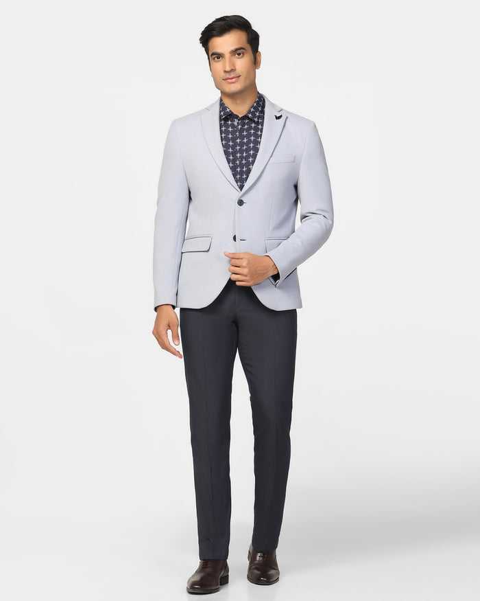 Formal Blue Textured Blazer - Revlon