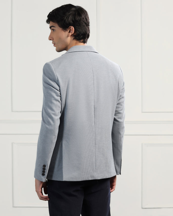 Formal Grey Stripe Blazer - Nios