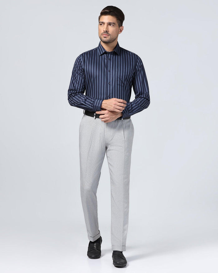 Formal Navy Stripe Shirt - Prism