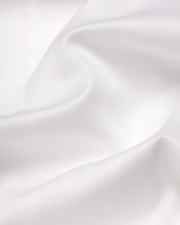 Formal Super White Textured Shirt - Hemp