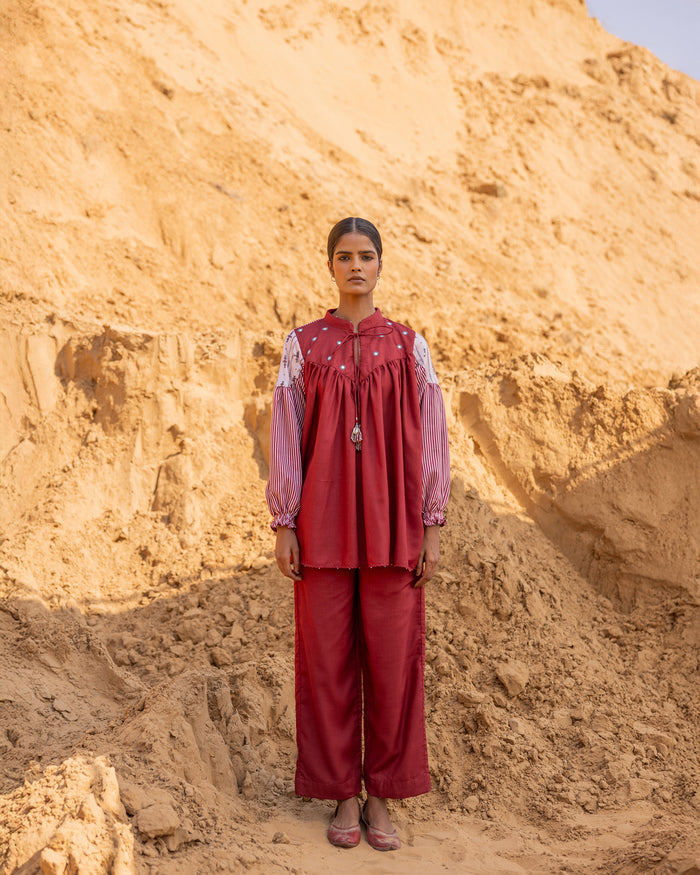 Fract Pants - Maroon